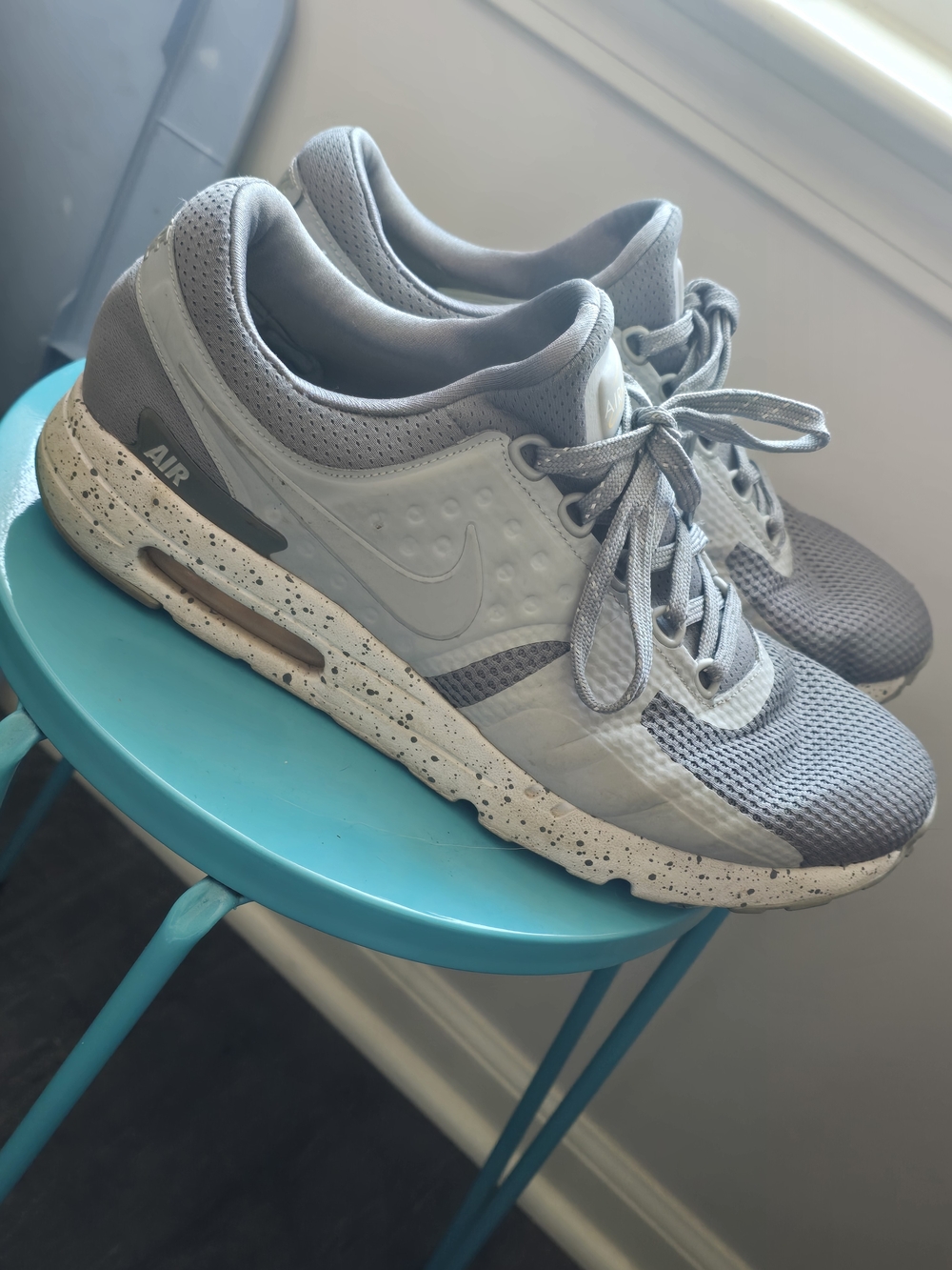 Nike Air Max Gray Athletic Sneakers - Picture 2 of 4